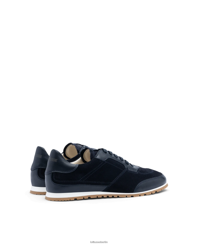 Lottusse Männer Mancor-Sneaker aus weichem Kalbsleder 22LP0116 Marineblau Schuhwerk