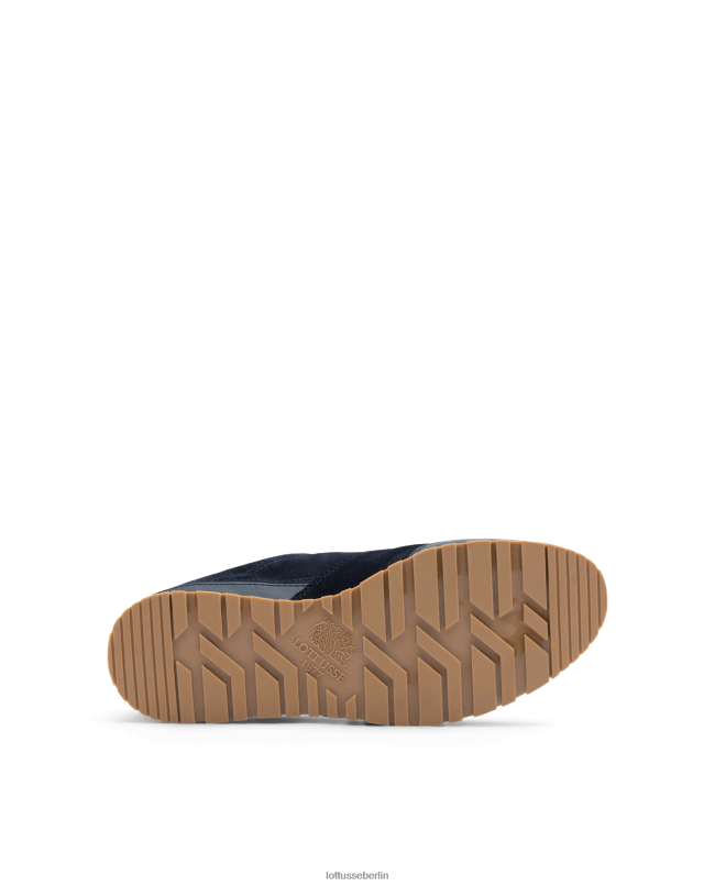 Lottusse Männer Mancor-Sneaker aus weichem Kalbsleder 22LP0116 Marineblau Schuhwerk