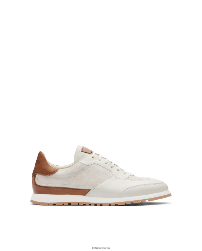 Lottusse Männer Mancor-Sneaker aus weichem Kalbsleder 22LP0194 cremefarben Schuhwerk
