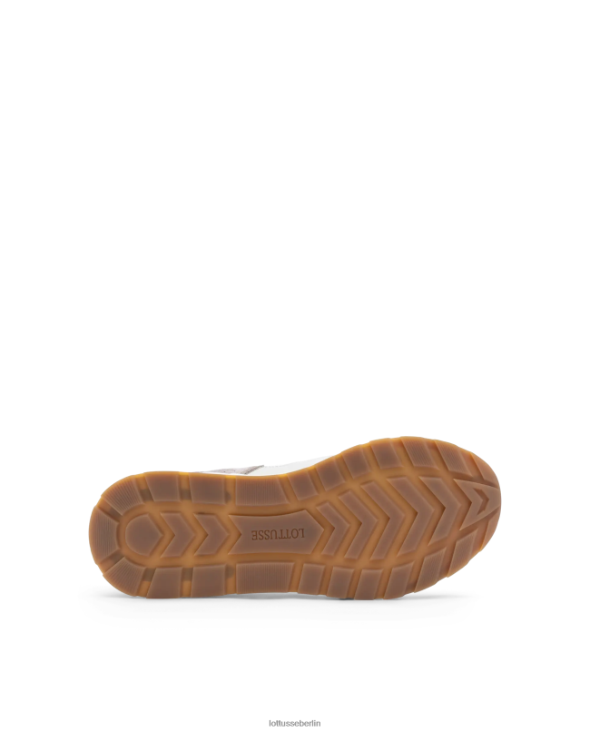 Lottusse Männer Mehrfarbige Osaka-Sneaker aus weichem Kalbsleder 22LP0119 Taupe Schuhwerk