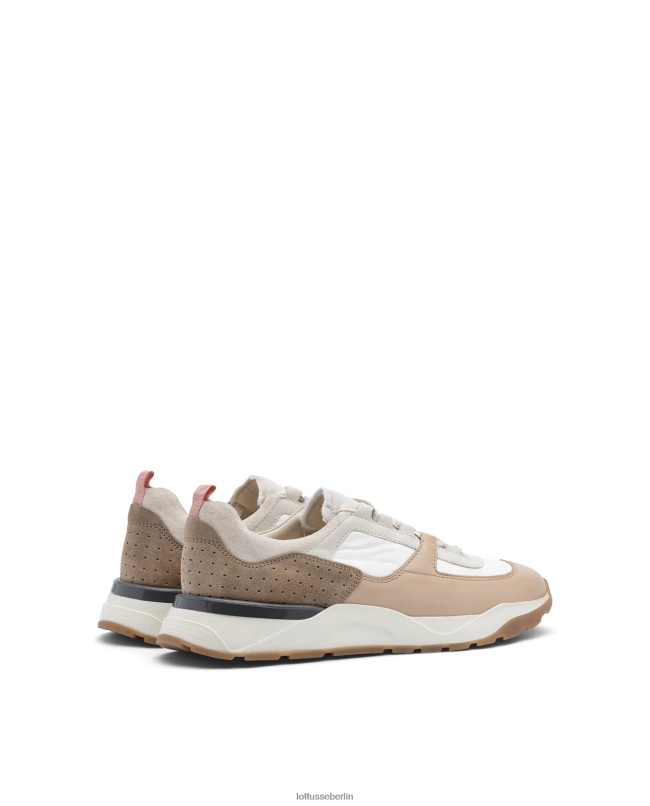 Lottusse Männer Mehrfarbige Osaka-Sneaker aus weichem Kalbsleder 22LP0120 natürlich Schuhwerk