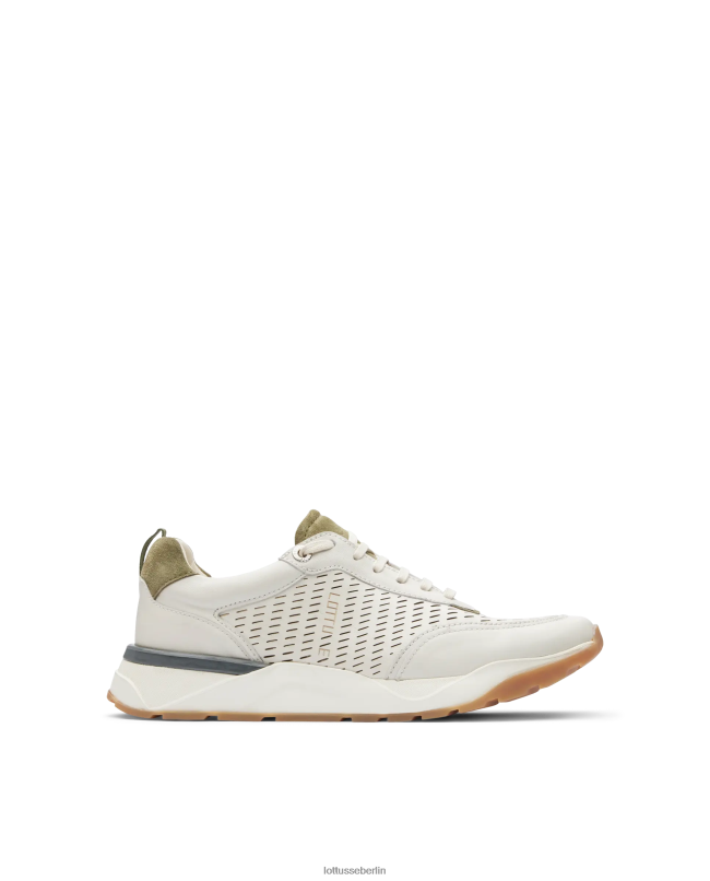 Lottusse Männer Osaka-Sneaker aus weichem Kalbsleder 22LP0123 cremefarben Schuhwerk