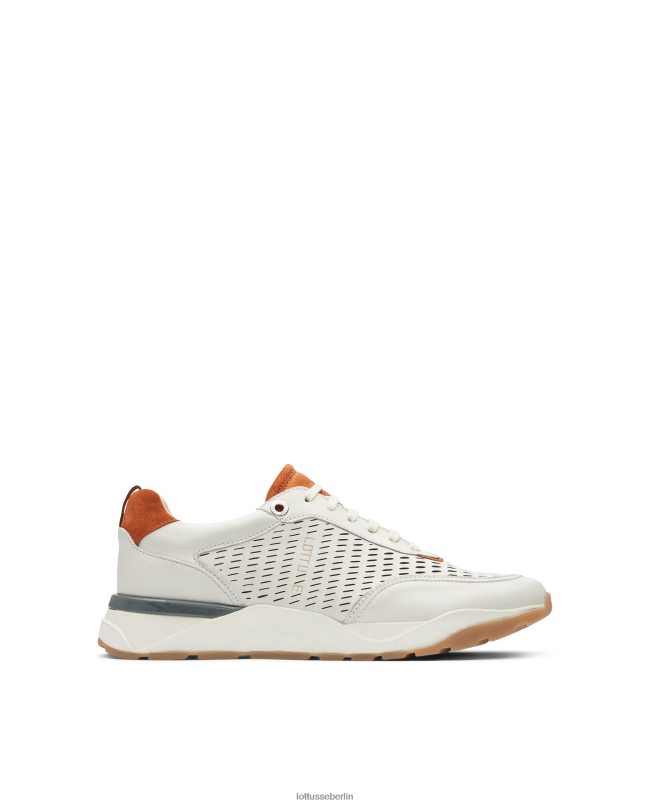 Lottusse Männer Osaka-Sneaker aus weichem Kalbsleder 22LP0124 cremefarben Schuhwerk