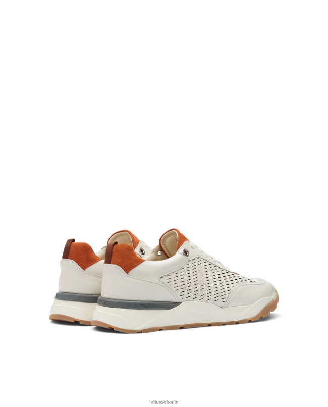 Lottusse Männer Osaka-Sneaker aus weichem Kalbsleder 22LP0124 cremefarben Schuhwerk