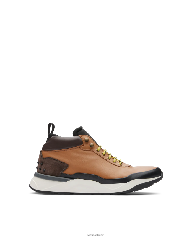 Lottusse Männer Osaka-Sneaker aus weichem Kalbsleder 22LP0197 braun Schuhwerk