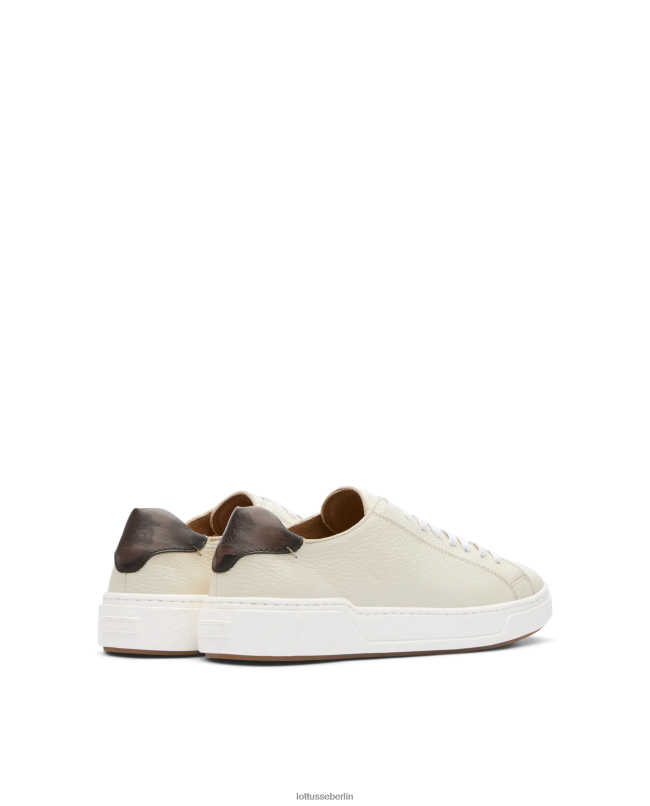 Lottusse Männer Sneakers aus Kalbsleder mit Torino-Maserung 22LP0106 cremefarben Schuhwerk