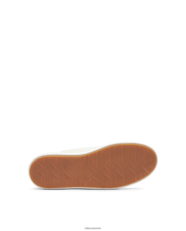 Lottusse Männer Sneakers aus Kalbsleder mit Torino-Maserung 22LP0106 cremefarben Schuhwerk