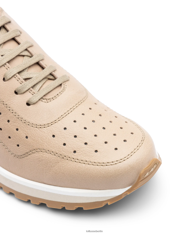 Lottusse Männer Tokyo-Sneaker aus natürlichem Känguruleder 22LP0105 Beige Schuhwerk