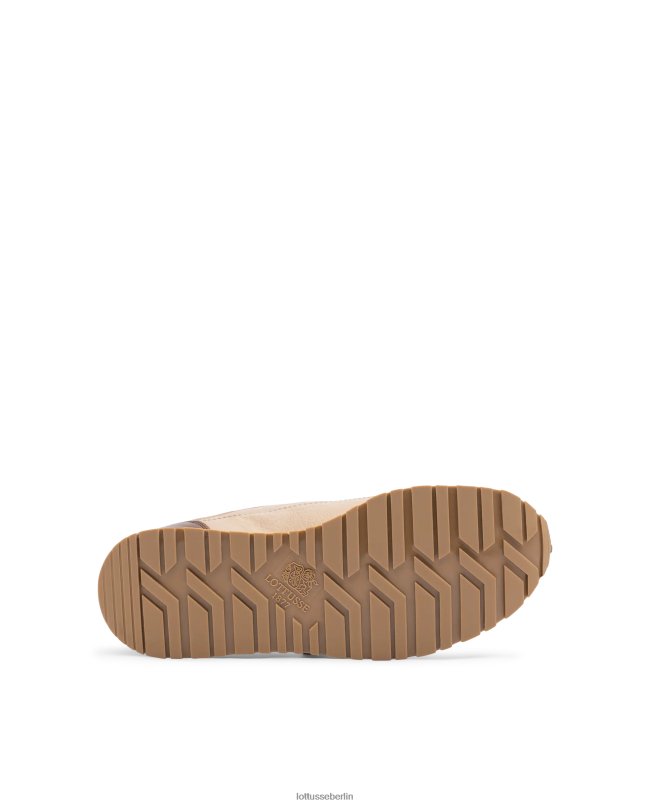 Lottusse Männer Tokyo-Sneaker aus natürlichem Känguruleder 22LP0105 Beige Schuhwerk