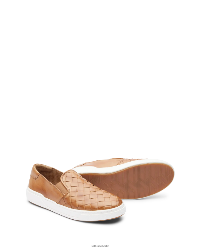 Lottusse Männer Torino-Turnschuhe aus Kalbsleder 22LP0117 natürlich Schuhwerk