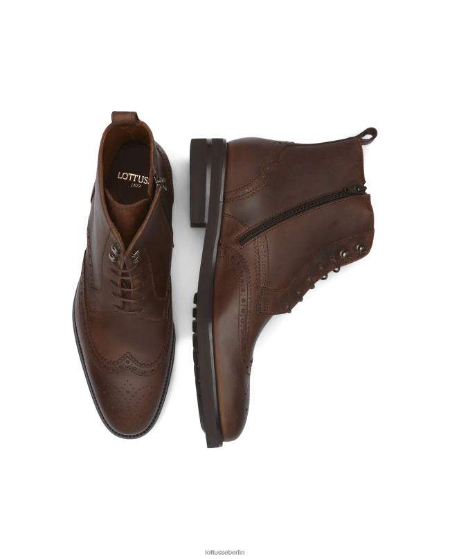 Lottusse Männer Holborn Wachskalbsstiefel 22LP0149 braun Schuhwerk