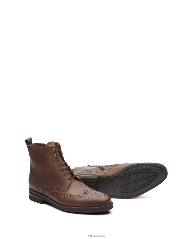 Lottusse Männer Holborn Wachskalbsstiefel 22LP0149 braun Schuhwerk