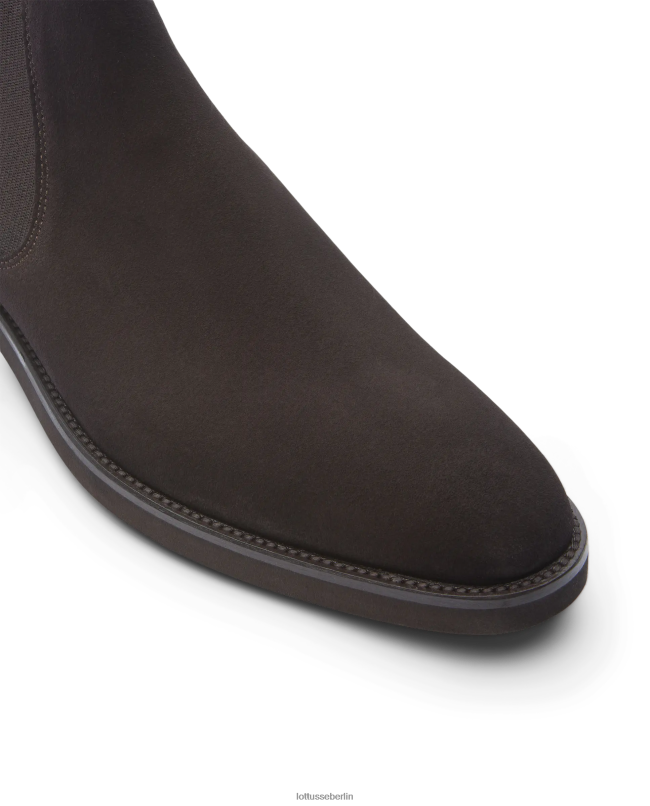 Lottusse Männer Holborn Wildleder-Kalbsstiefel 22LP018 Mokka Schuhwerk