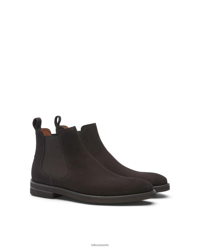 Lottusse Männer Holborn Wildleder-Kalbsstiefel 22LP018 Mokka Schuhwerk