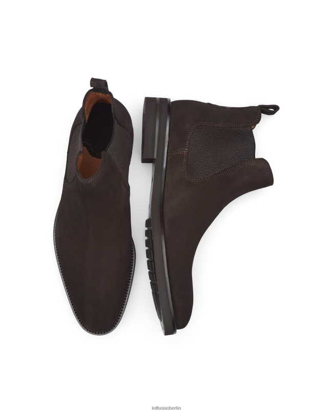 Lottusse Männer Holborn Wildleder-Kalbsstiefel 22LP018 Mokka Schuhwerk