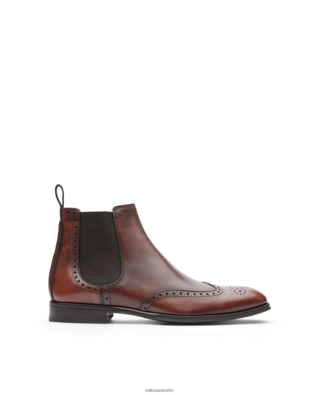 Lottusse Männer Lenox Brush-Off-Kalbsstiefel 22LP0143 braun Schuhwerk