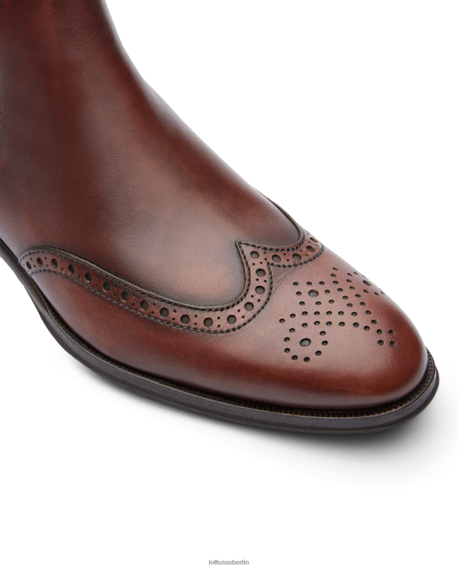 Lottusse Männer Lenox Brush-Off-Kalbsstiefel 22LP0143 braun Schuhwerk