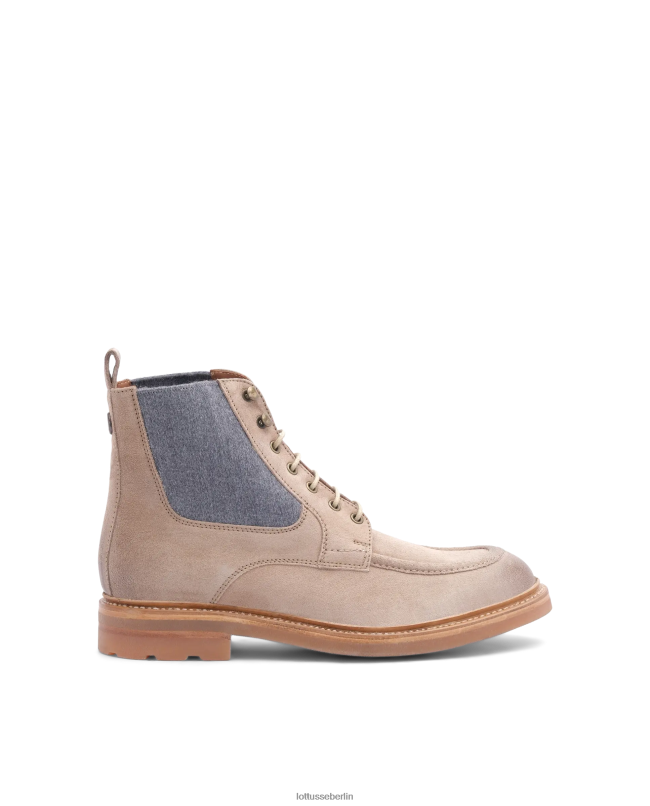 Lottusse Männer Bonaire-Hirsch-Wildlederstiefel 22LP0133 Taupe Schuhwerk