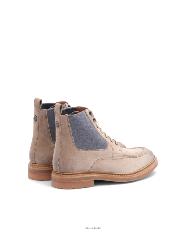 Lottusse Männer Bonaire-Hirsch-Wildlederstiefel 22LP0133 Taupe Schuhwerk