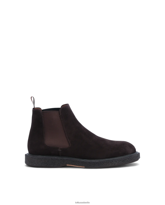 Lottusse Männer Brisbane-Kalbswildlederstiefel 22LP0184 Mokka Schuhwerk