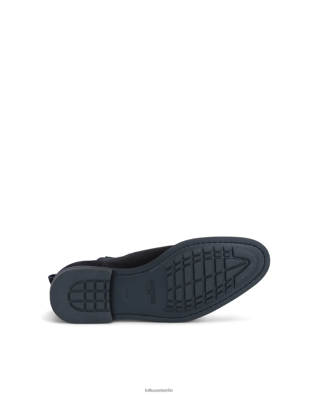 Lottusse Männer Holborn Kalbswildlederstiefel 22LP0146 Schwarz Schuhwerk